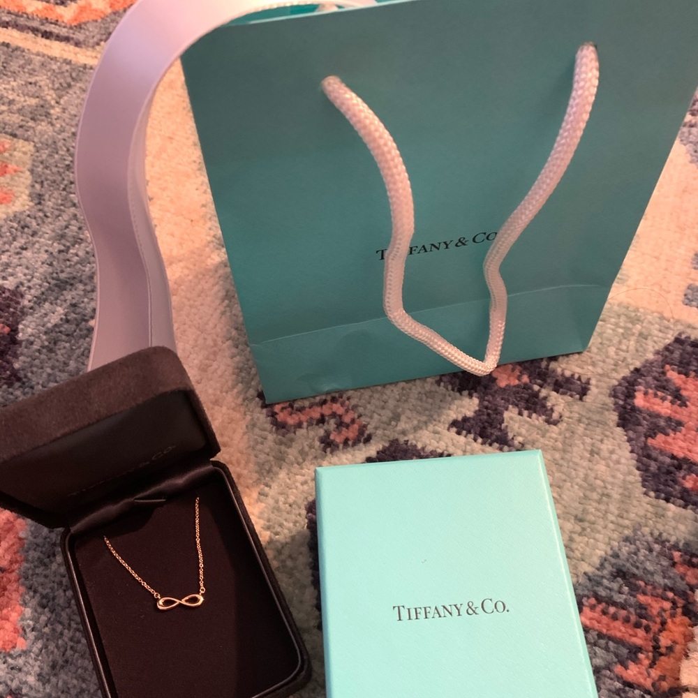 Tiffany & Co. Rose Gold Infinity Necklace